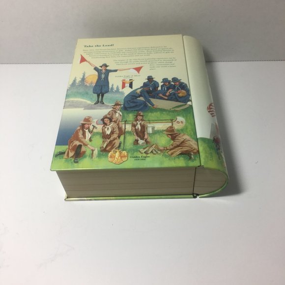 Vint Girl Scouts Take The Lead Metal Faux BookTin - Picture 4 of 11